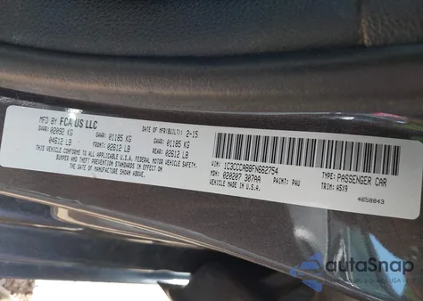 2015 Chrysler 200 Limited from USA, damaged, VIN 1C3CCCAB8FN662754